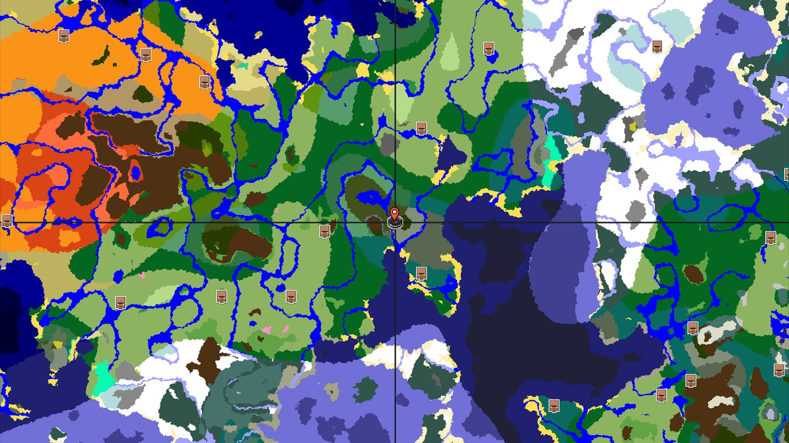 Spawn in a Dark Forest with a Pale Garden nearby — Minecraft seed preview