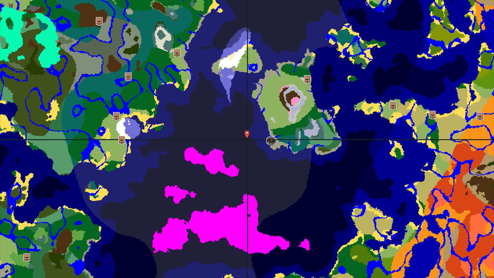 Spawn Near a Mushroom Island, with Coastal Mineshaft — Minecraft seed preview