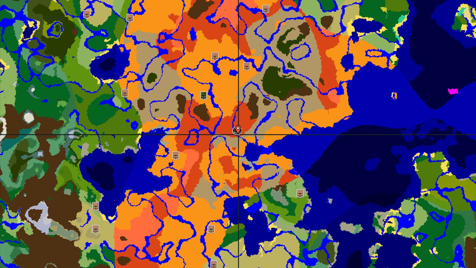 Red Rock Canyons and Desert Expanses — Minecraft seed preview