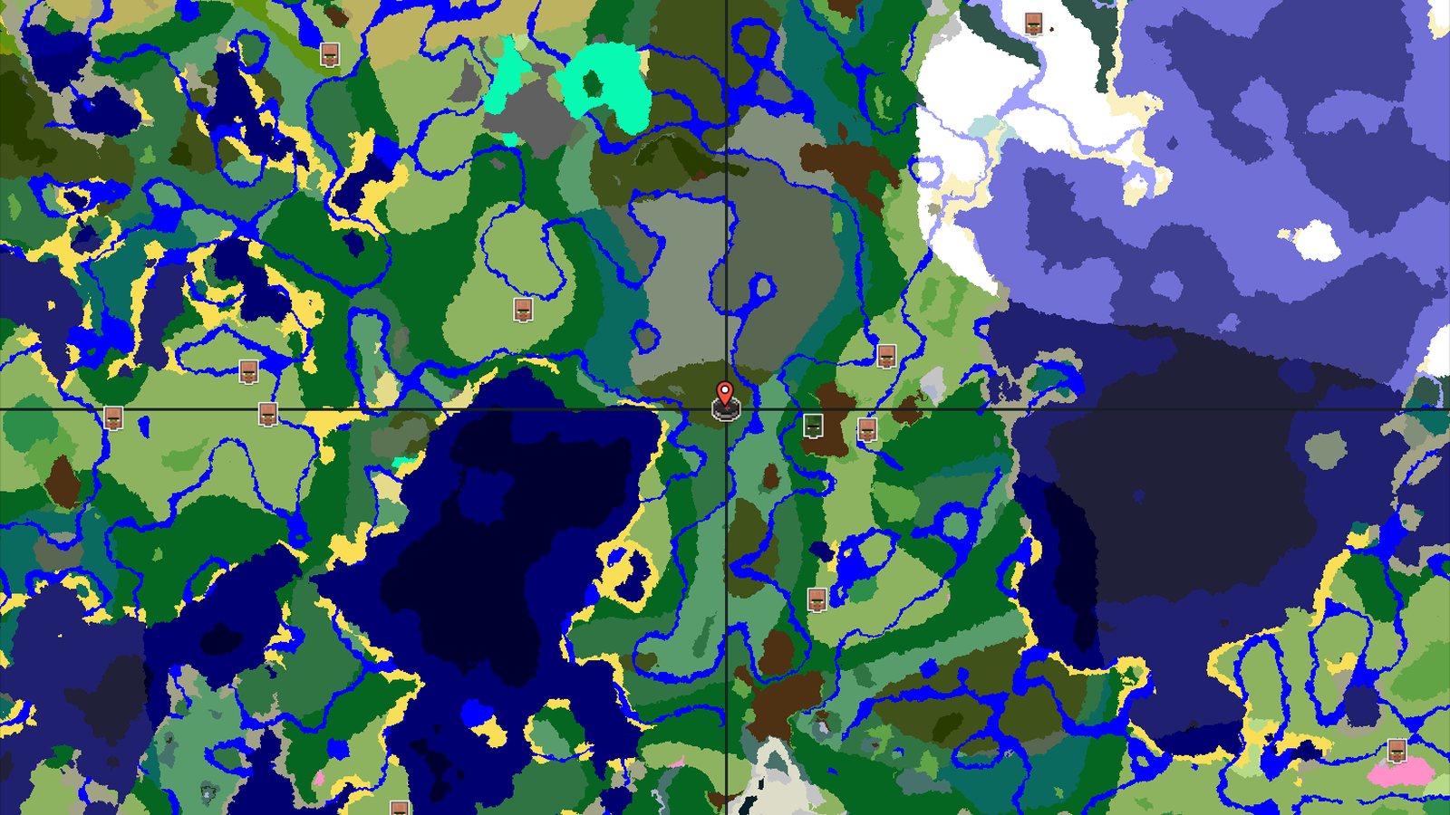 Dark Forest Spawn with an Abandoned Village Nearby — Minecraft seed preview