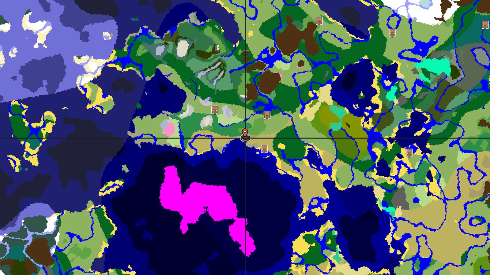Mushroom Fields with Nearby Flower Forest — Minecraft seed preview