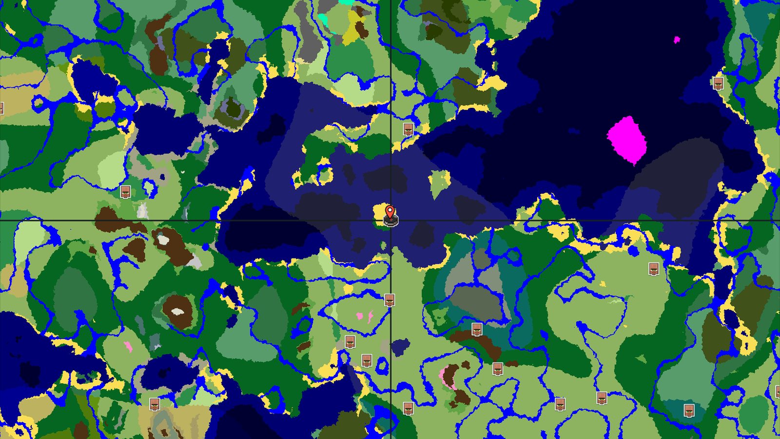 Island Spawn with Quick Underground Access — Minecraft seed preview