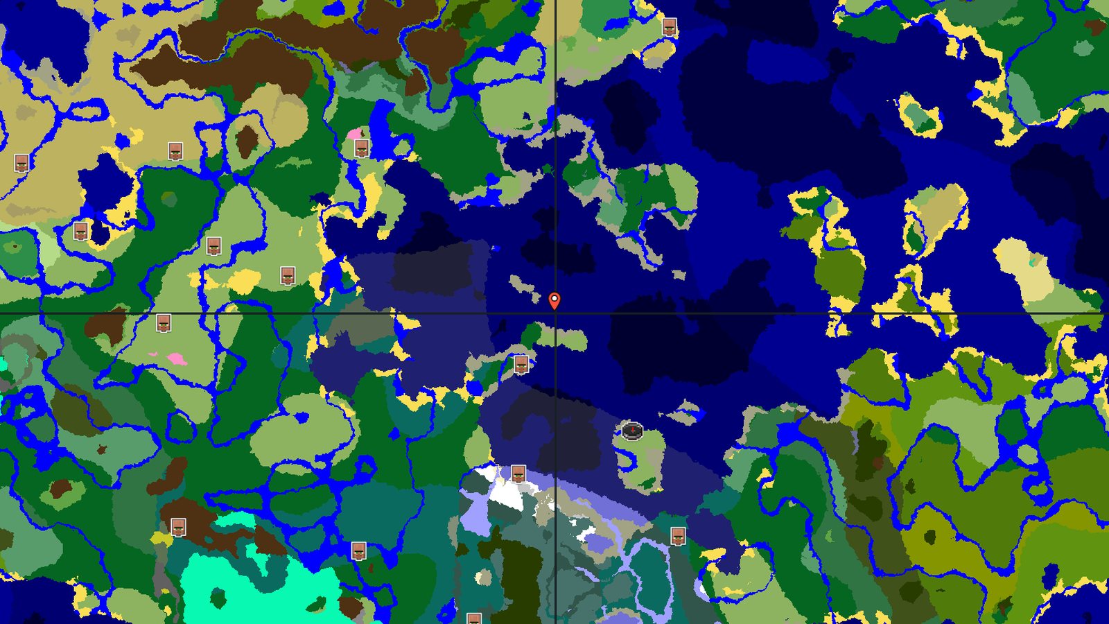 Dappled Forest Island with a Village — Minecraft seed preview