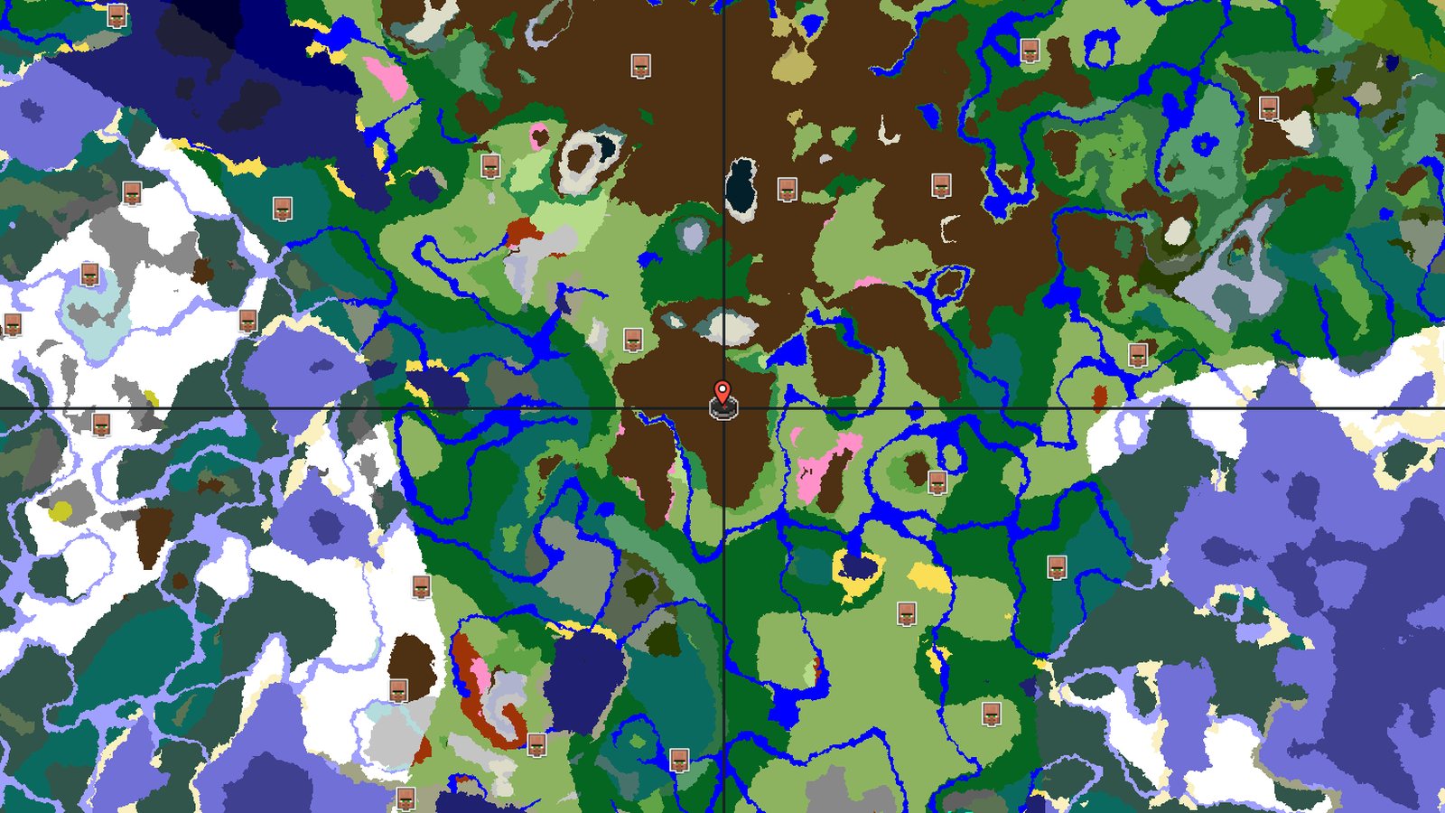 Flower Forest Beside Snowy Slopes — Minecraft seed preview