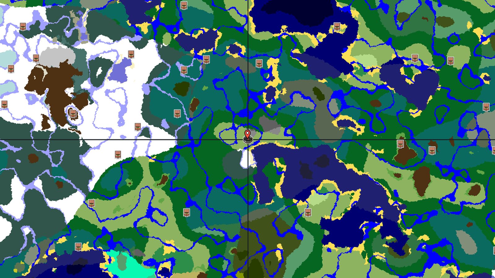 Windswept Hills with an Igloo Nearby — Minecraft seed preview