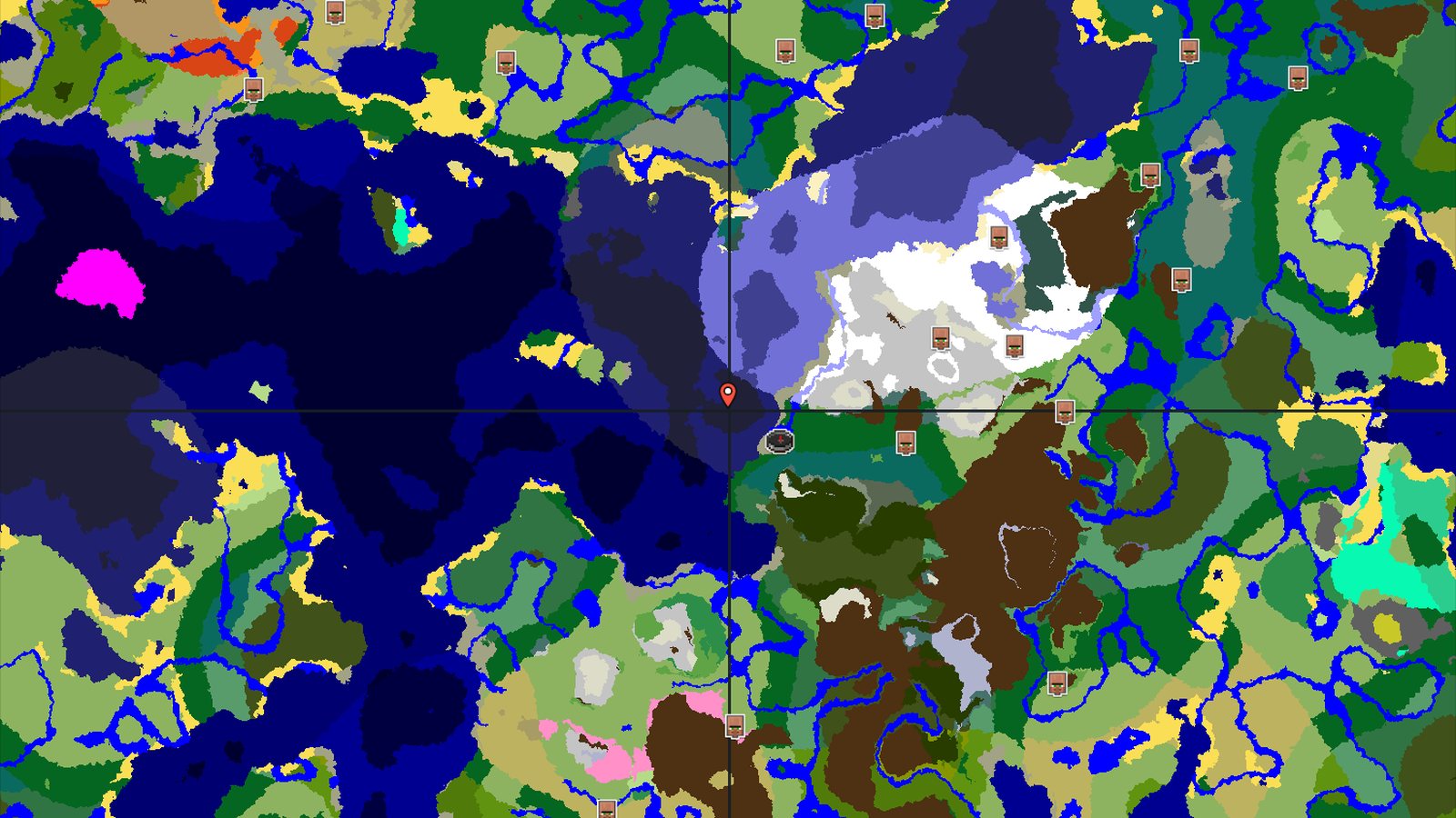Spawn Near a Trial Chamber with Snowy Mountains Nearby — Minecraft seed preview