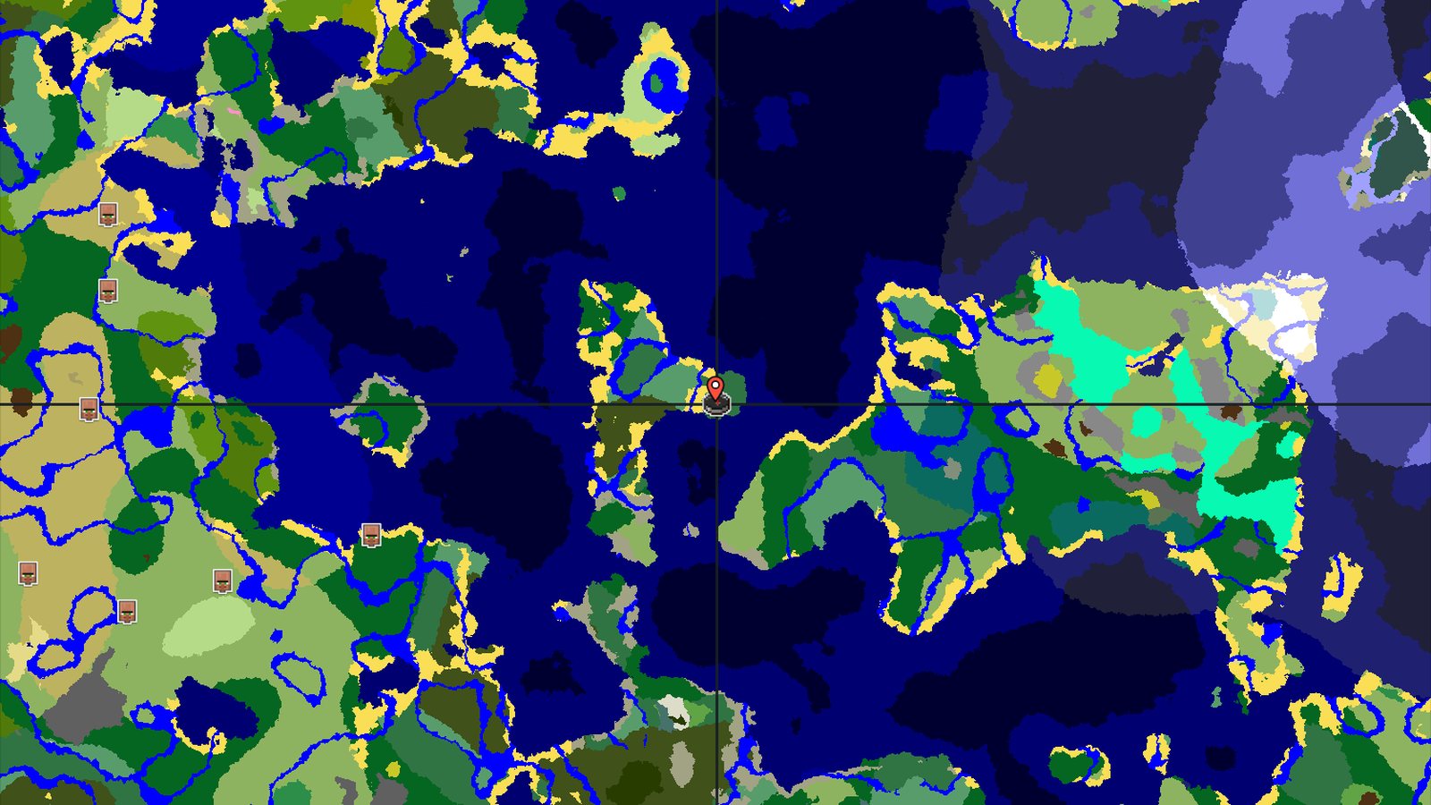 Birch Forest Island Spawn, Ocean All Around — Minecraft seed preview