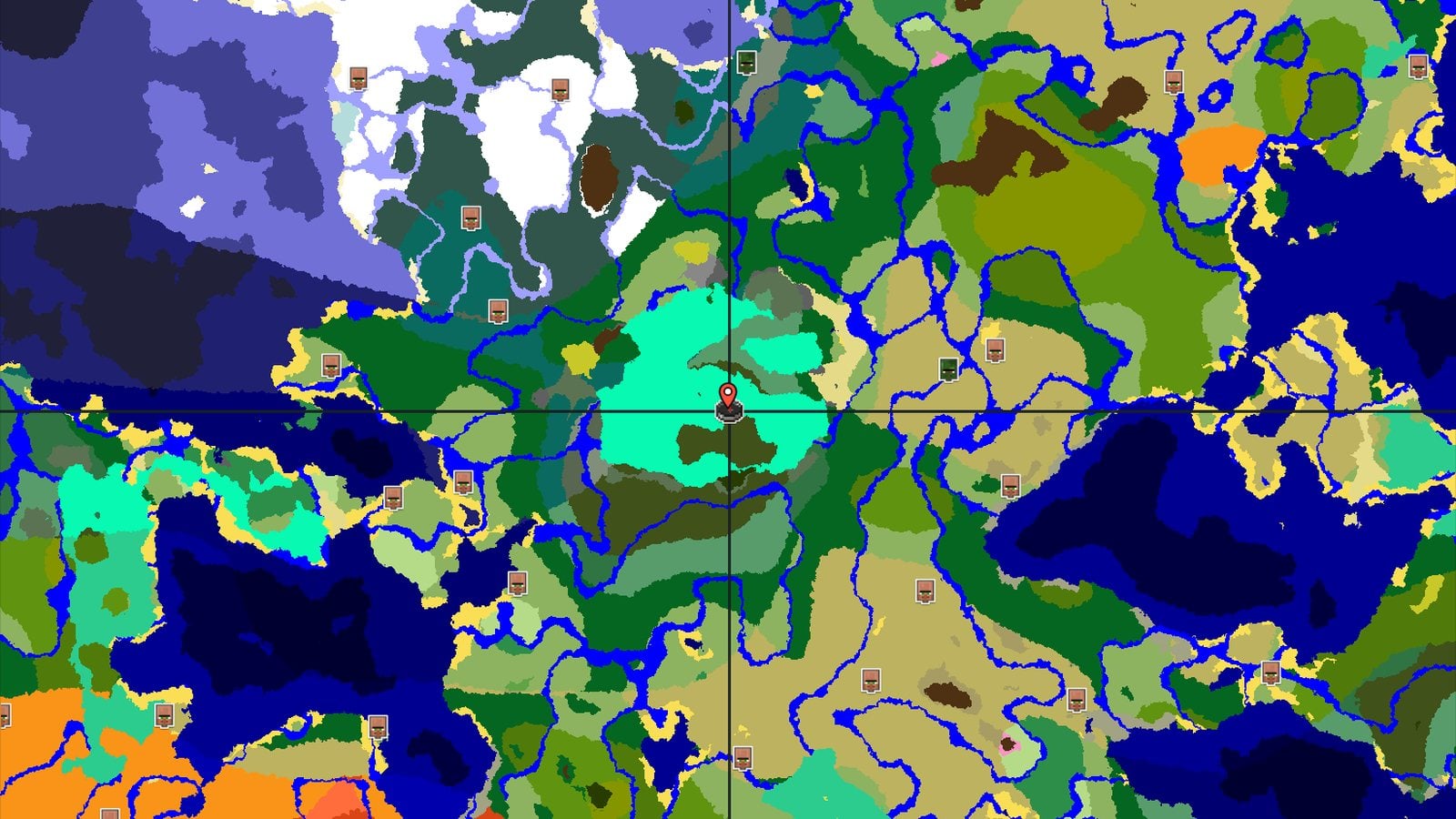 A Swamp Spawn with a Nearby Dark Forest Mansion — Minecraft seed preview
