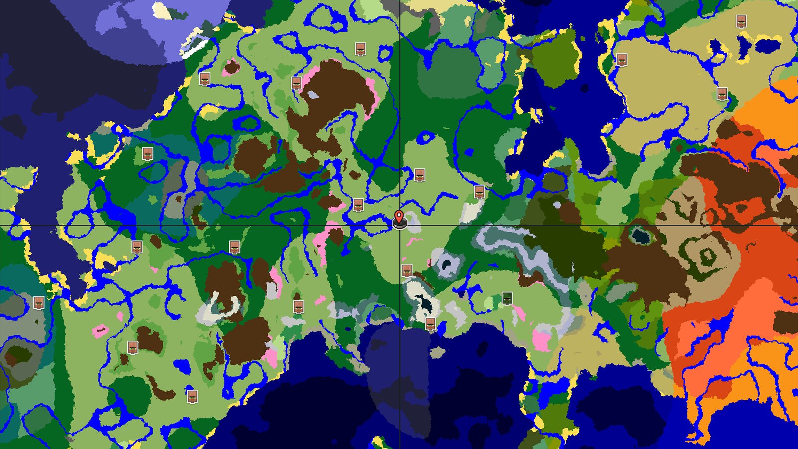 Spawn in Plains with Mountains and Cherry Groves Nearby — Minecraft seed preview