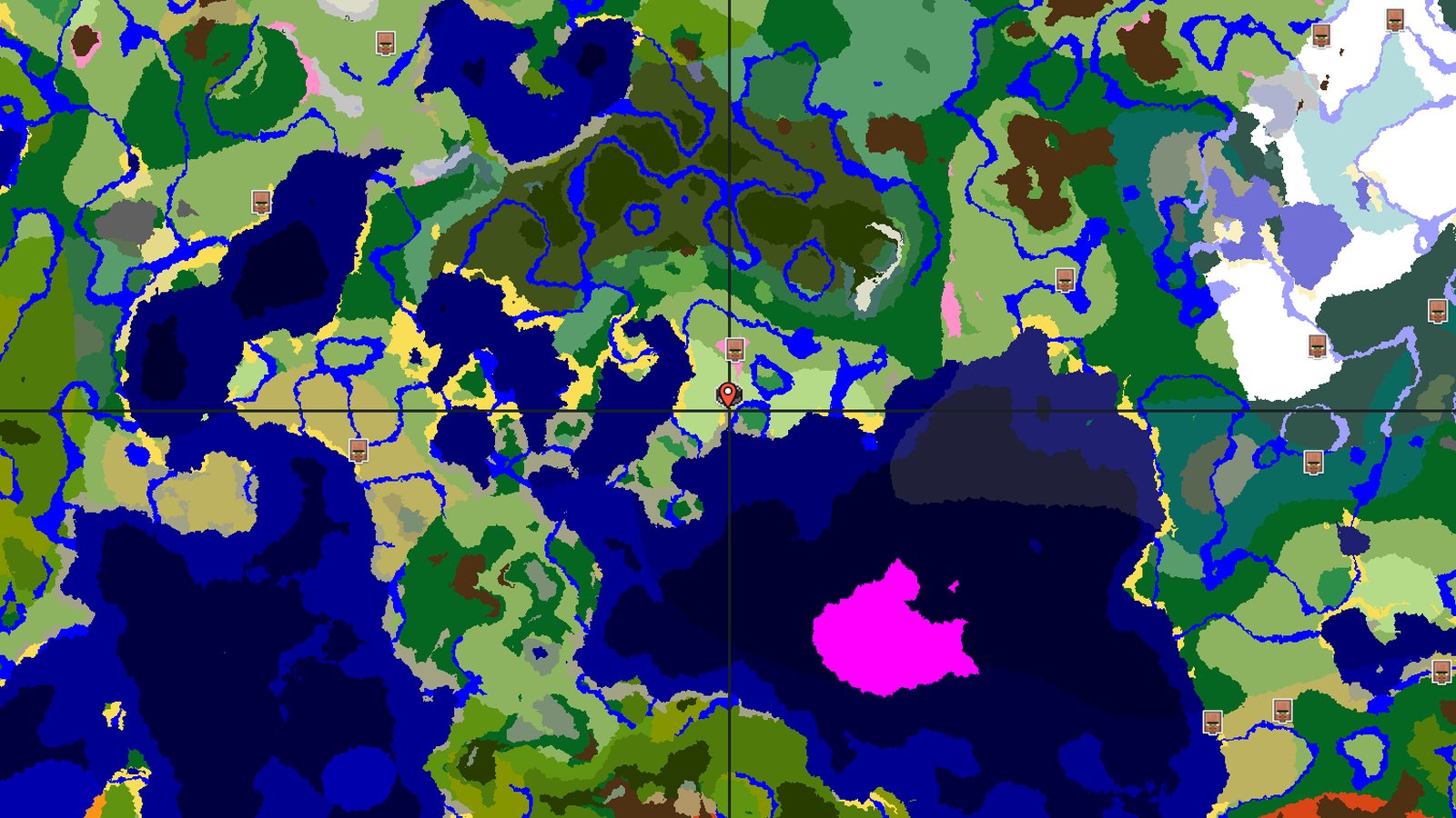 Flower Forest and Cherry Grove Near Spawn — Minecraft seed preview