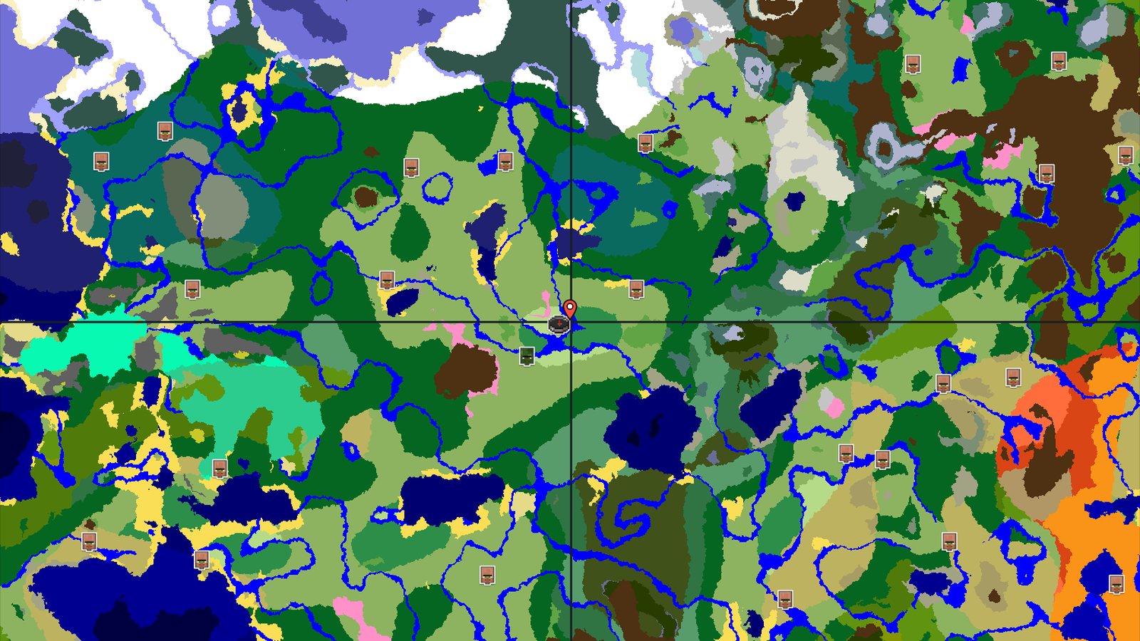 Cherry Grove and Abandoned Village Near Spawn — Minecraft seed preview