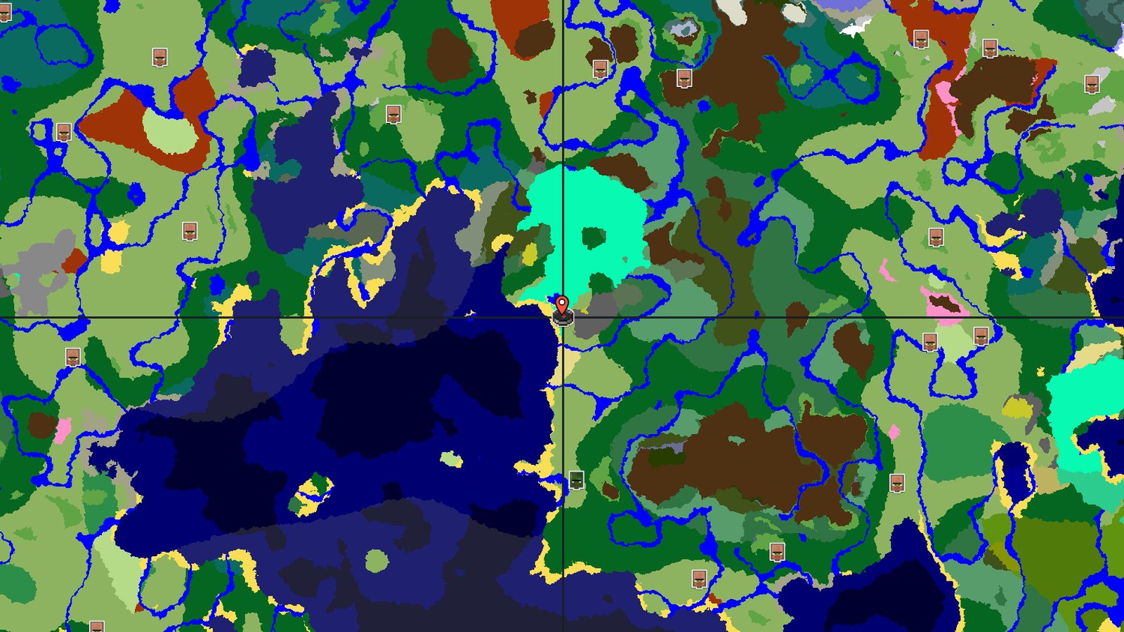 Windswept Hills With an Abandoned Village — Minecraft seed preview