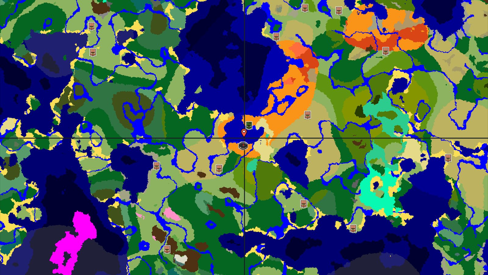 Desert Spawn with Lush Caves Below — Minecraft seed preview