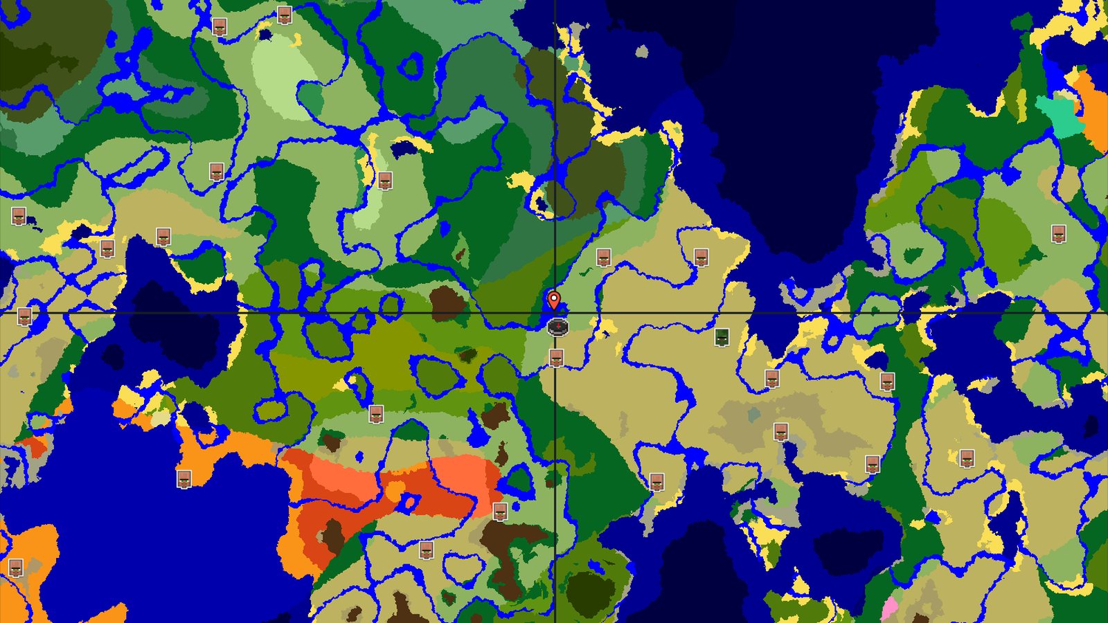 Village with Blacksmith and Nearby Jungles — Minecraft seed preview