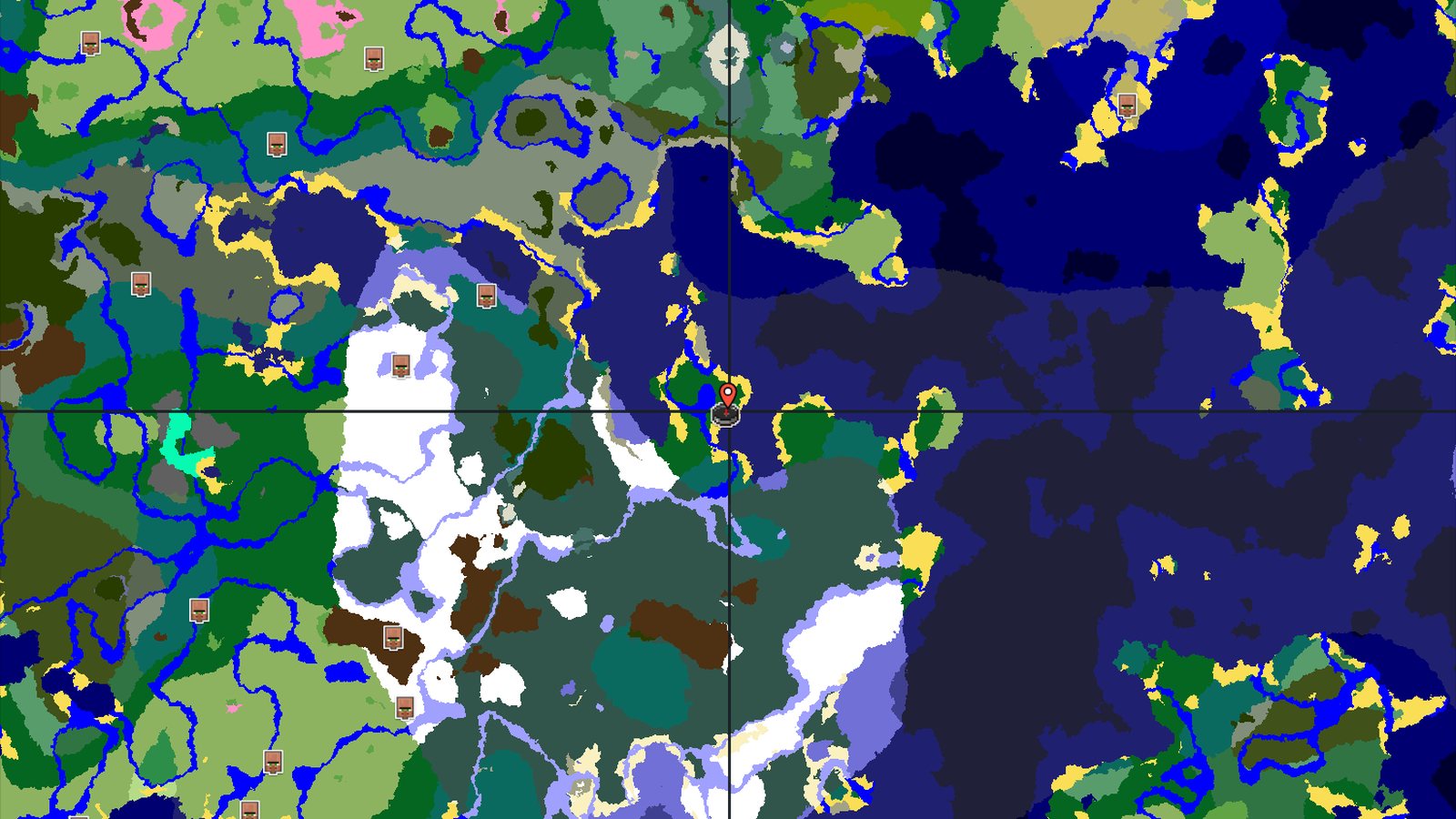 Forest Spawn With Nearby Snowy Taiga and Ocean — Minecraft seed preview