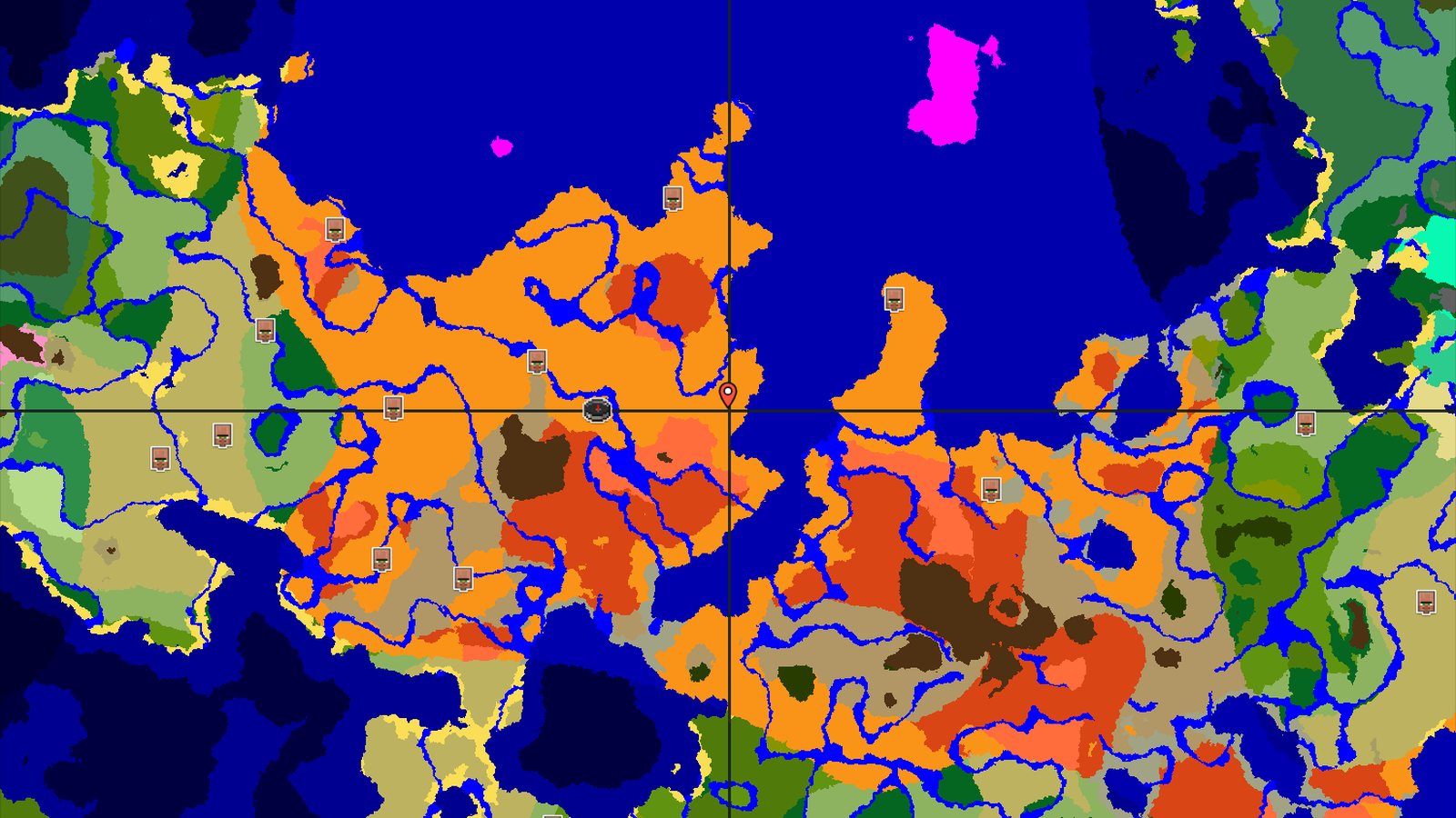 Desert Spawn with Nearby Eroded Badlands — Minecraft seed preview