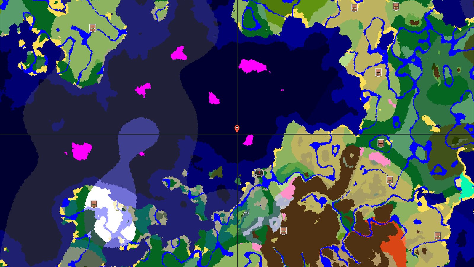 Mushroom Island within reach of a Forest spawn — Minecraft seed preview