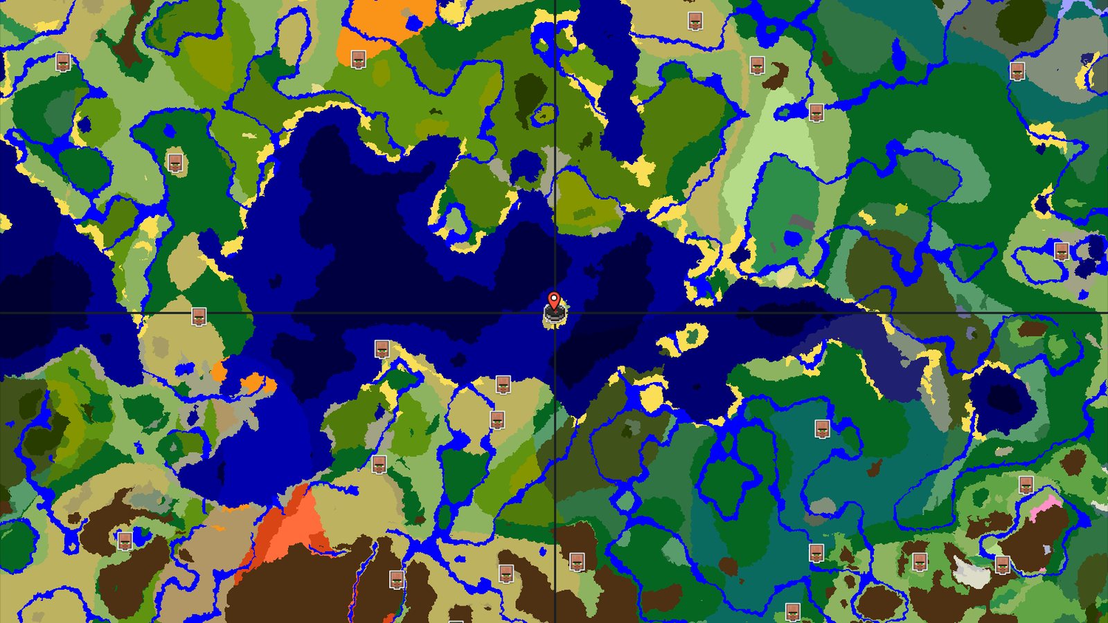 Island Spawn with a Close Village and Ocean Wonders — Minecraft seed preview