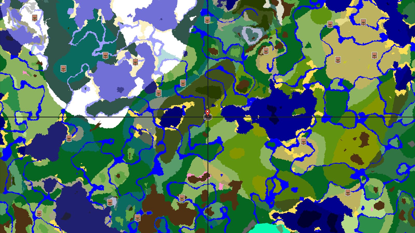 Bamboo Jungle Spawn with Nearby Dark Forest — Minecraft seed preview
