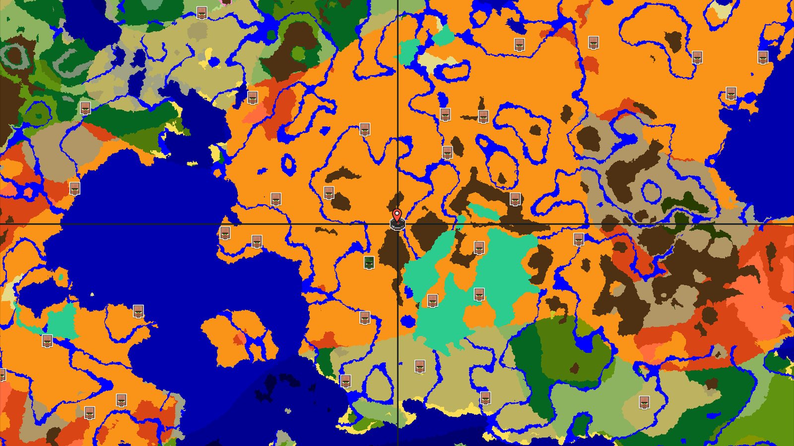 Desert Spawn with Nearby Badlands and Abandoned Village — Minecraft seed preview