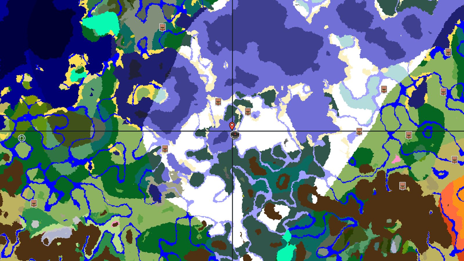 Snowy Taiga Island With a Ruined Portal at Spawn — Minecraft seed preview