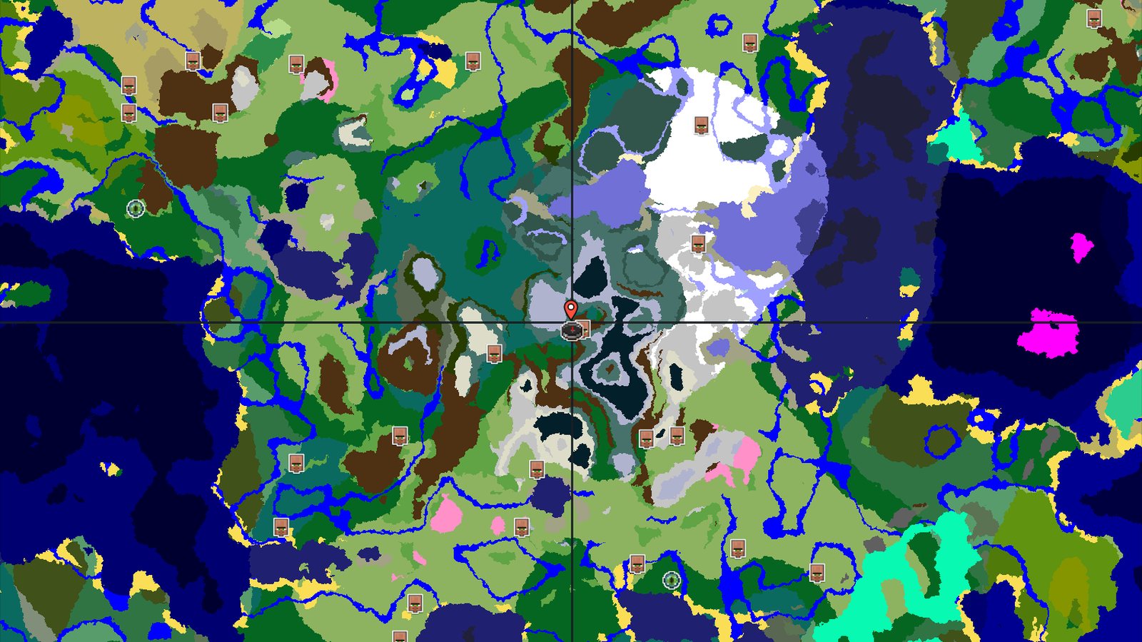 A Mountainous Taiga Start with Deep Dangers Nearby — Minecraft seed preview