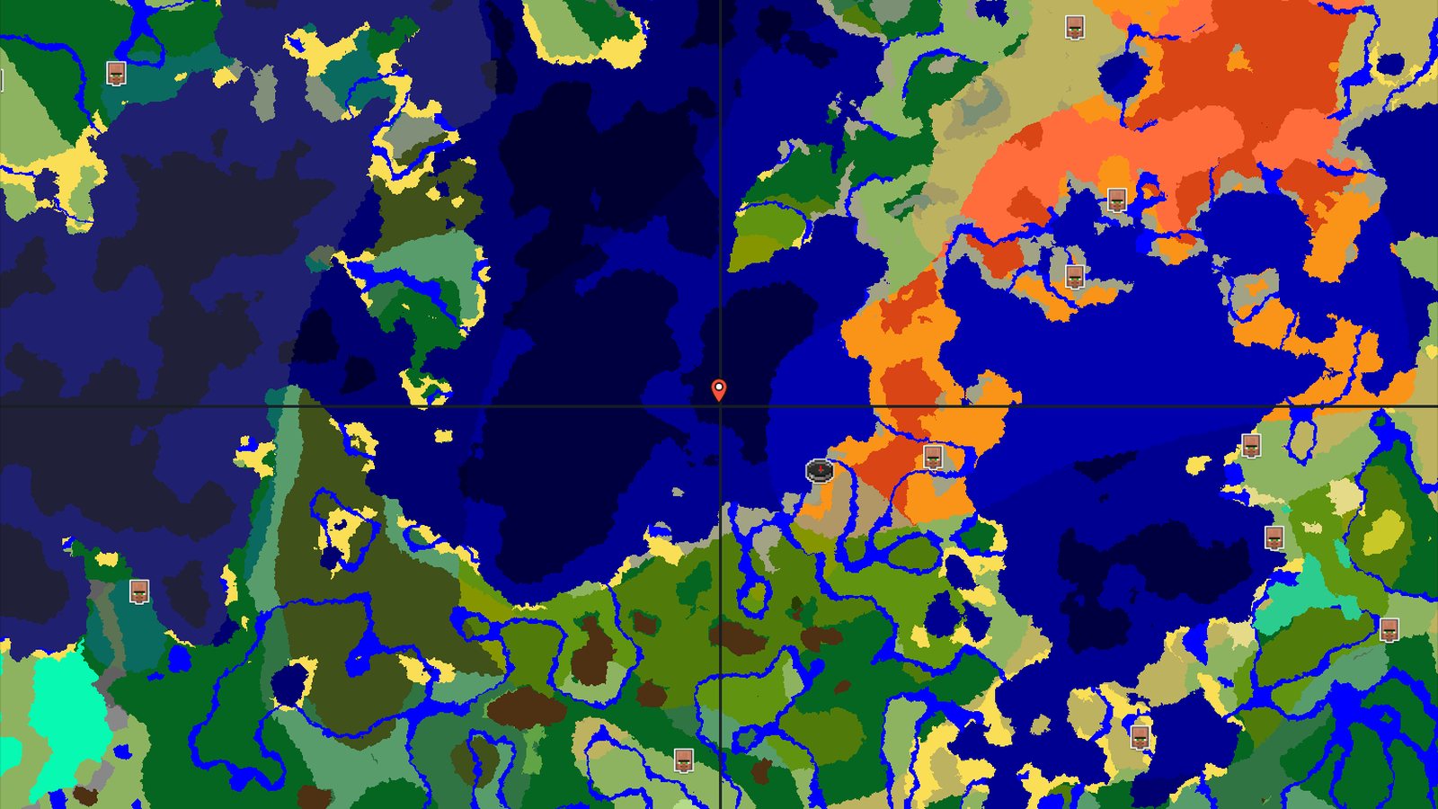 Desert Start with Distant Jungles and Badlands — Minecraft seed preview