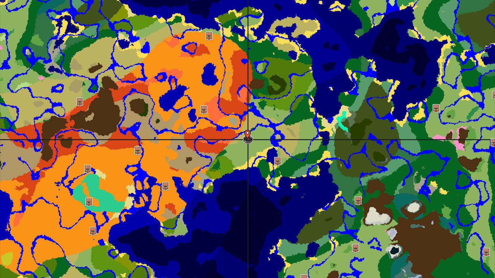 Eroded Badlands Near Plains Spawn — Minecraft seed preview