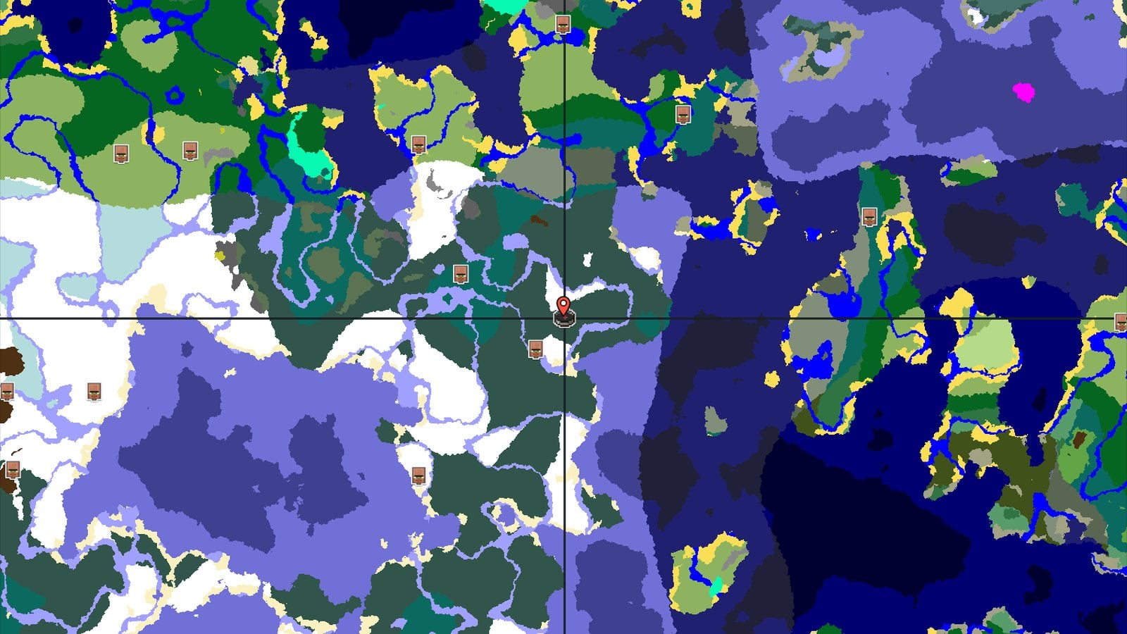 Snowy Taiga Spawn with Nearby Trial Chambers — Minecraft seed preview