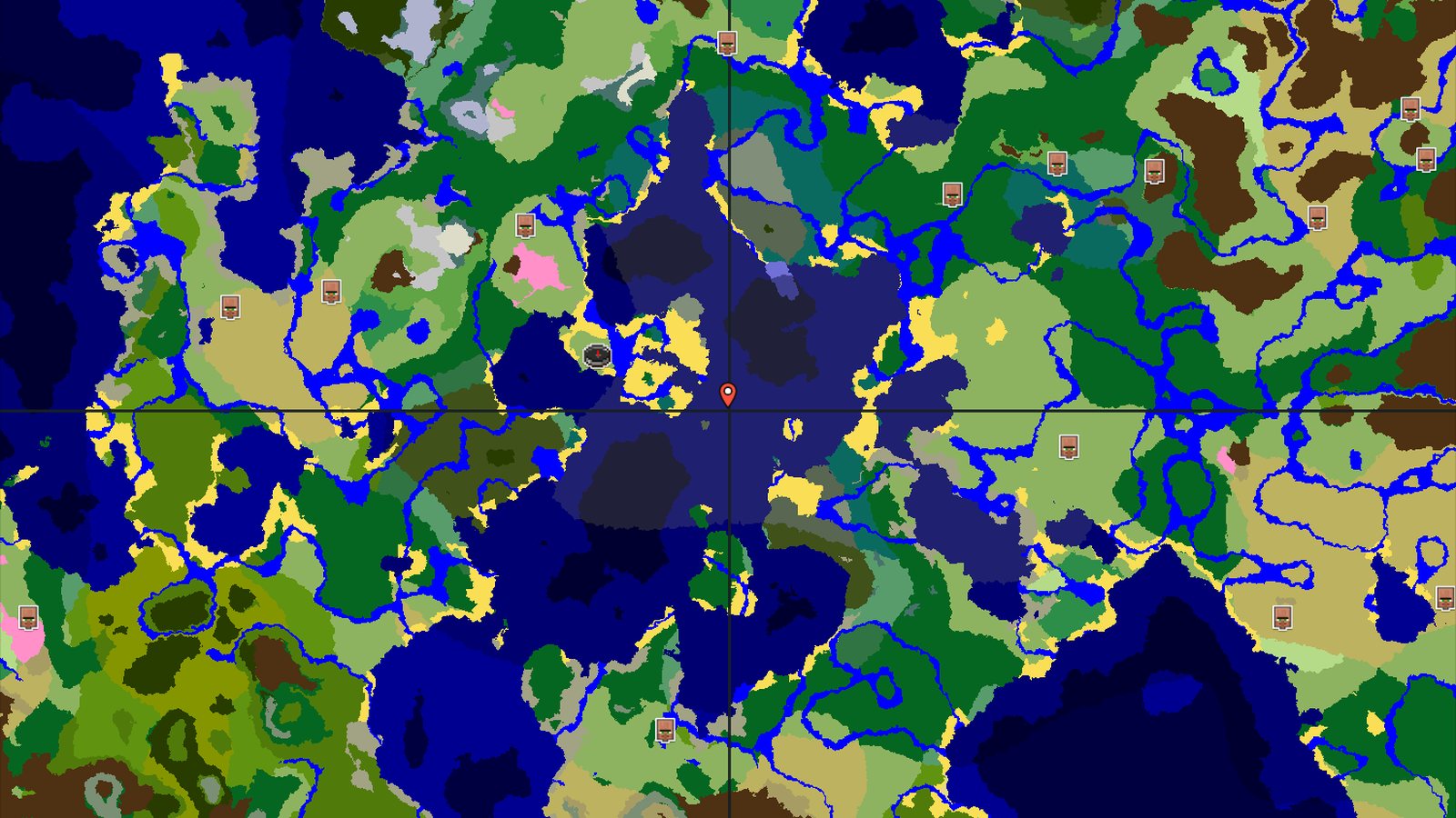 Ocean, Islands, and a Hidden Village — Minecraft seed preview