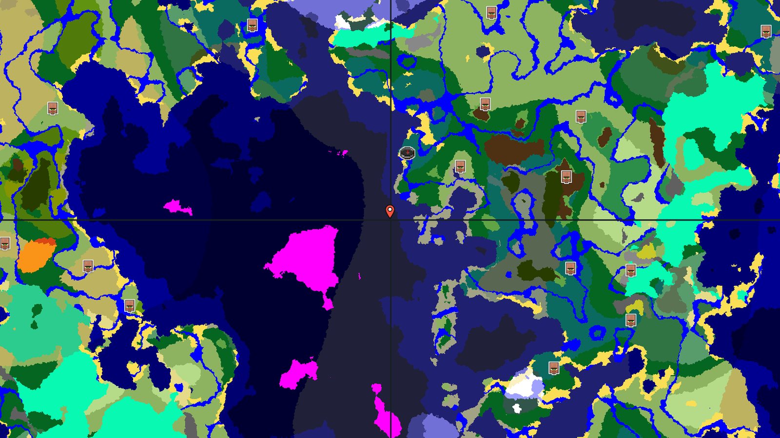 Village with Lush Caves Below a Cold Ocean Coast — Minecraft seed preview