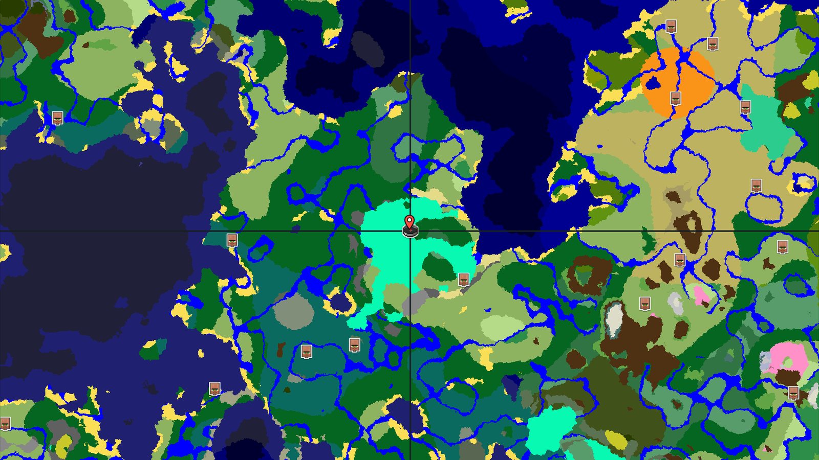 Ocean Monument Near Swamp Spawn — Minecraft seed preview