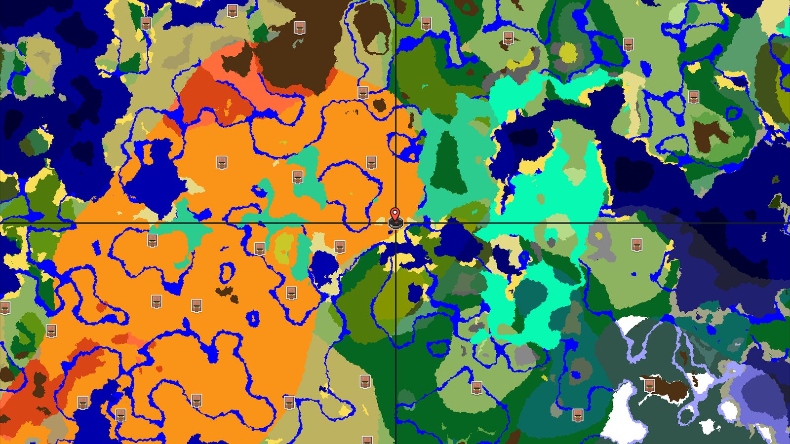 Desert Spawn with Nearby Mangrove Swamp — Minecraft seed preview