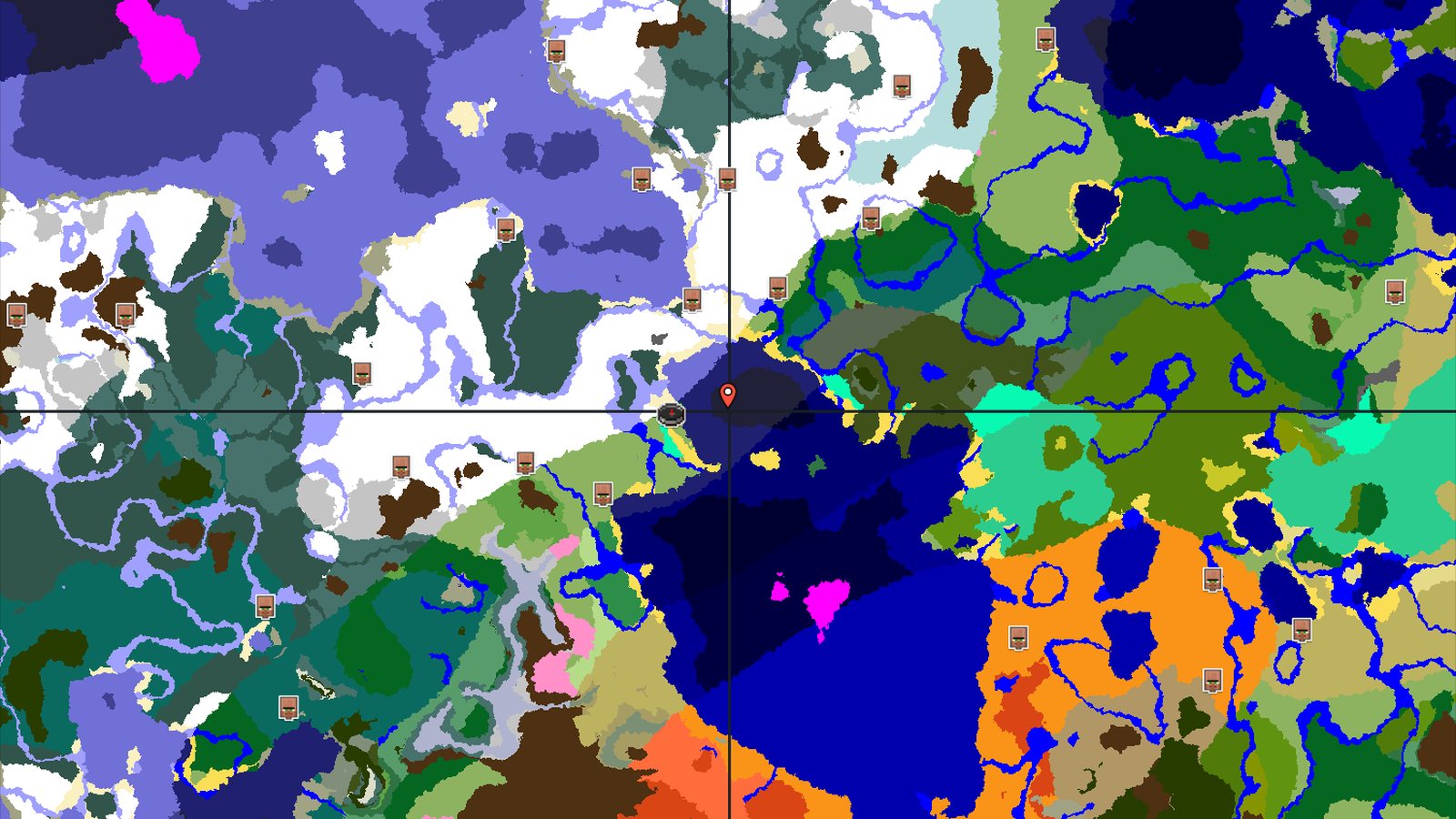 Spawn in a Swamp, Find Nearby Icy Peaks — Minecraft seed preview