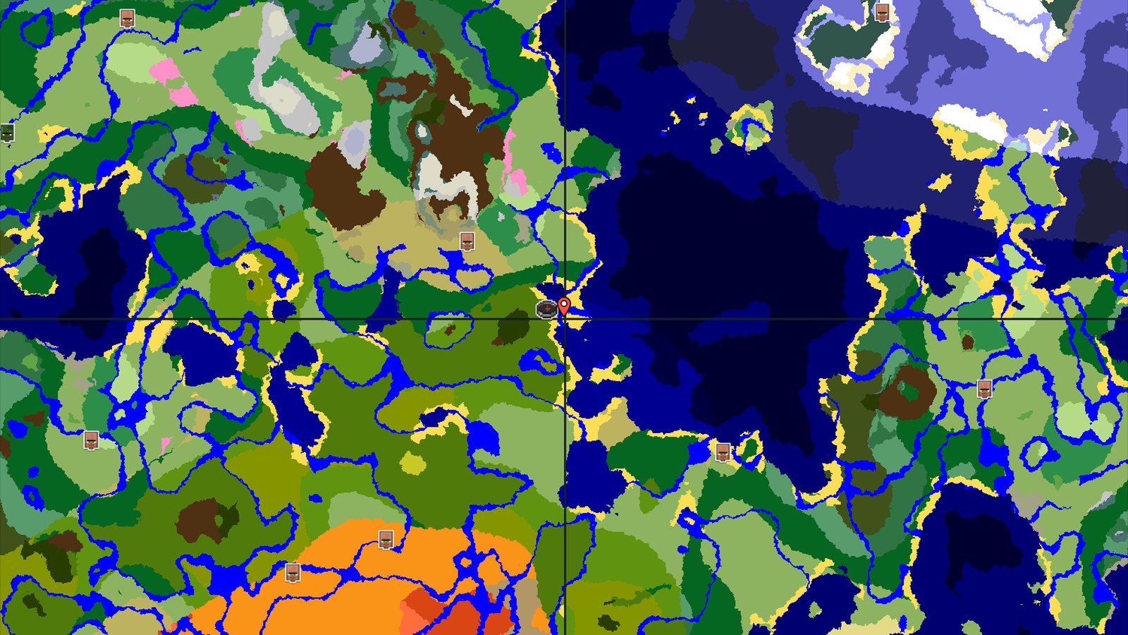 A Jungle Spawn with Close Treasures and Distant Peaks — Minecraft seed preview