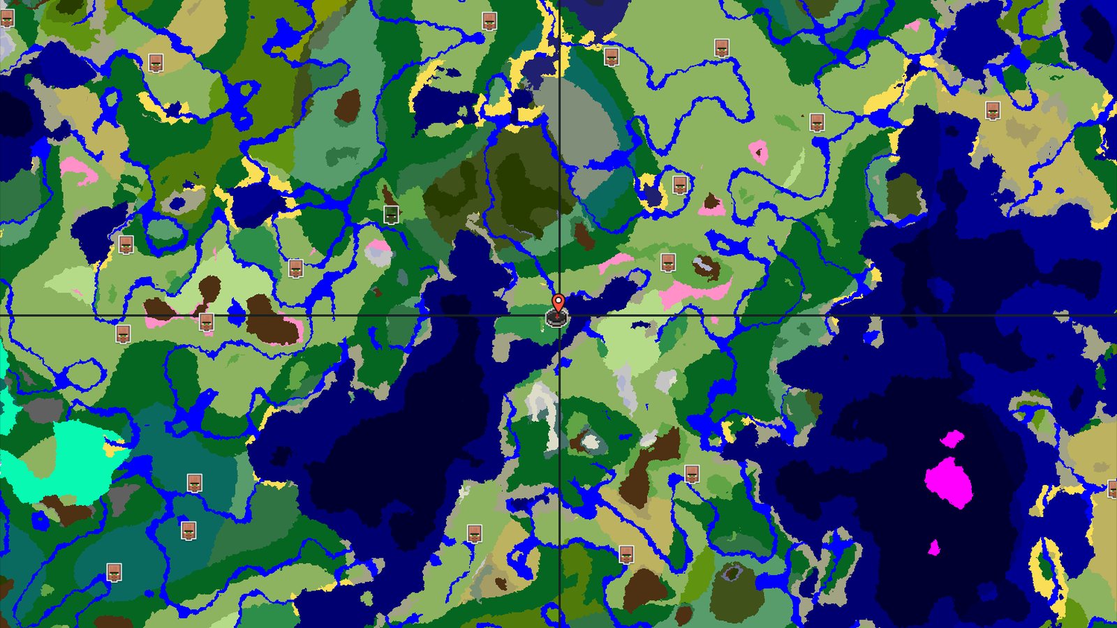 Flower Forest Spawn with Nearby Trial Chambers — Minecraft seed preview