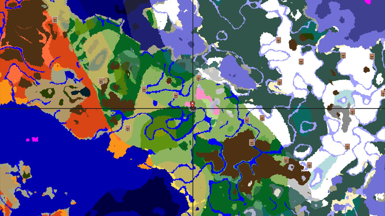 Cherry Grove and Ancient City Near Spawn — Minecraft seed preview