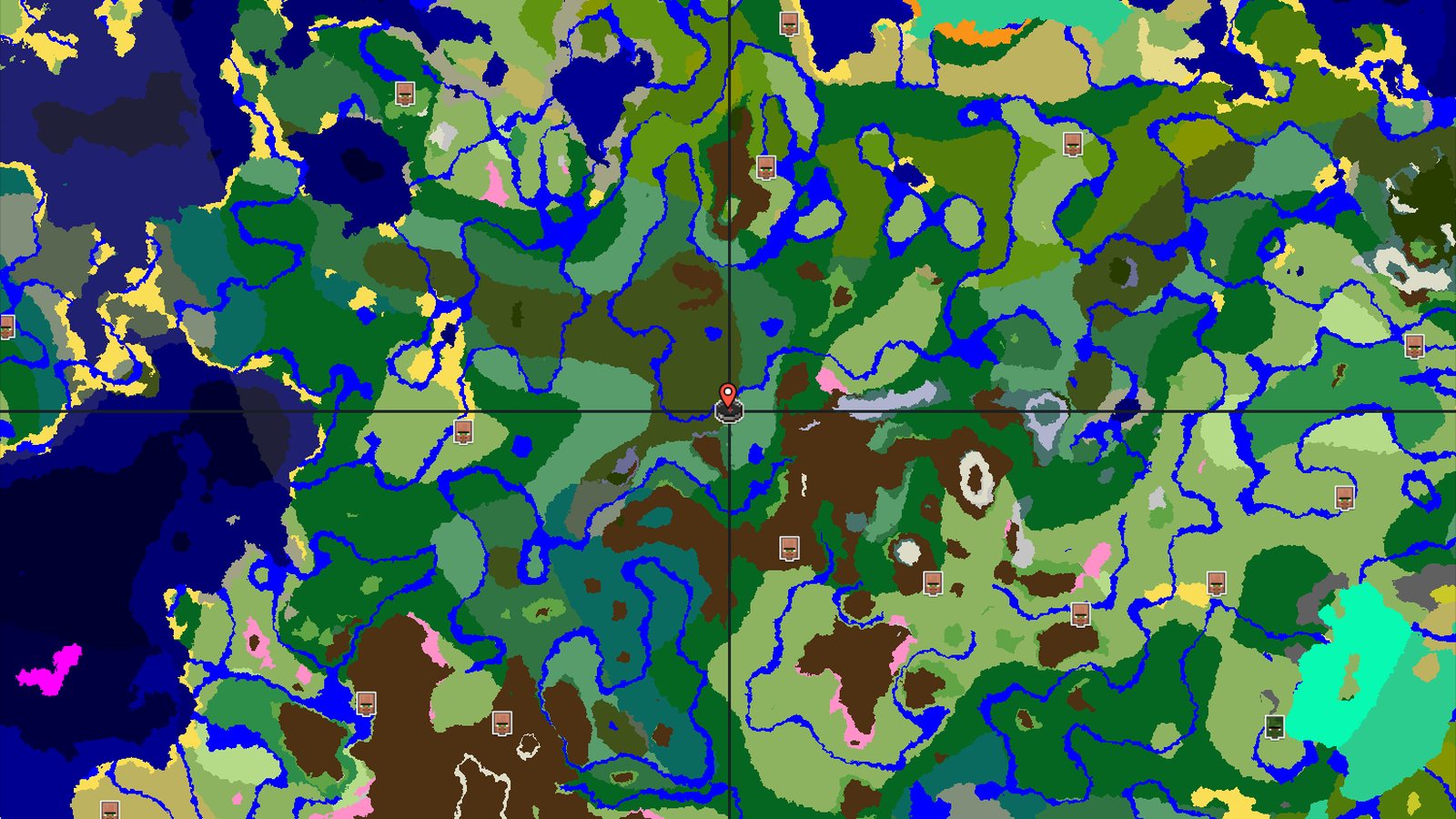 Pale Garden and Cherry Grove Near Dark Forest Spawn — Minecraft seed preview