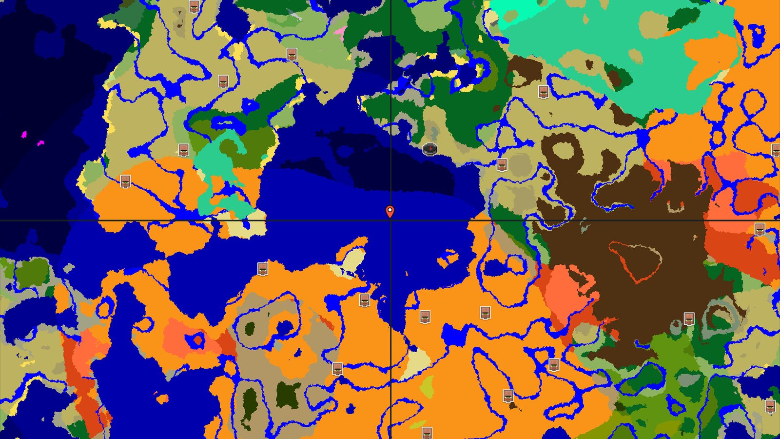Ocean Monument Near Spawn — Minecraft seed preview