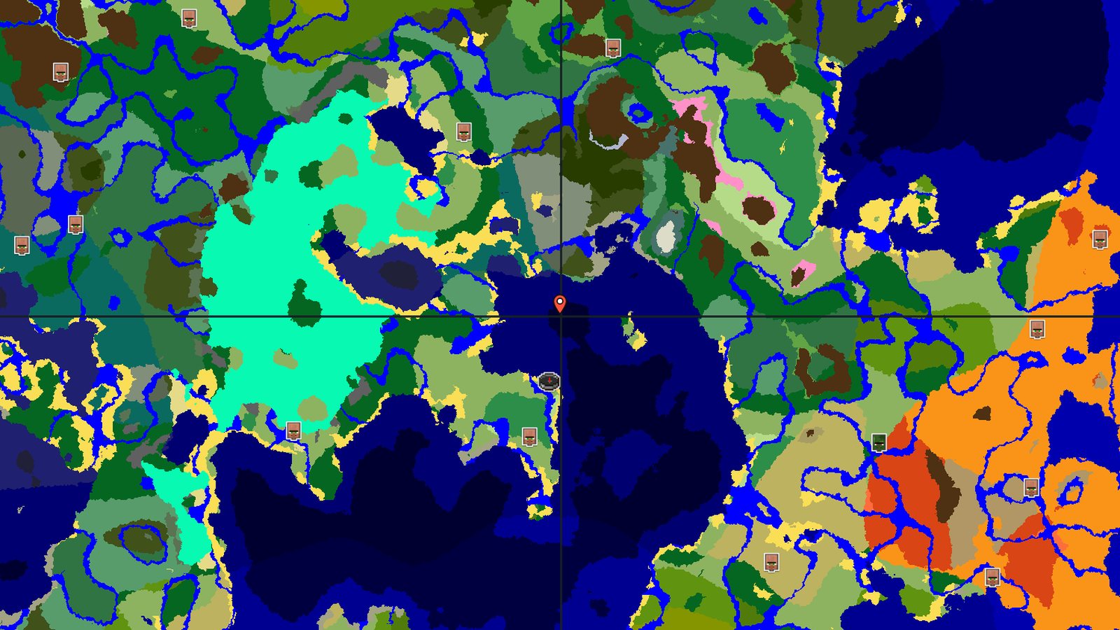 Coastal Plains Spawn Near Sunken Ocean Structures — Minecraft seed preview