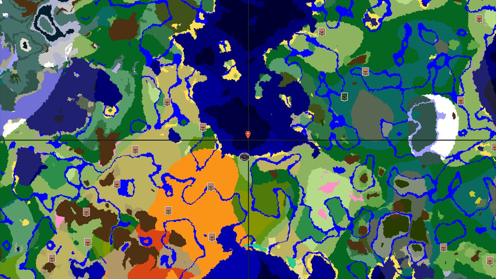 Spawn in Plains with a Jungle Temple 530 Blocks Away — Minecraft seed preview