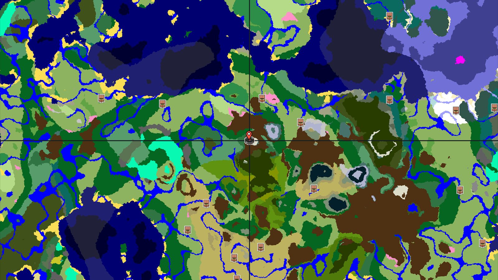 Peaks, Forests, and Hidden Treasures — Minecraft seed preview