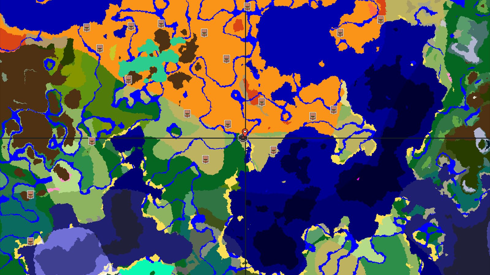 A Savanna Start with Desert and Badlands Nearby — Minecraft seed preview