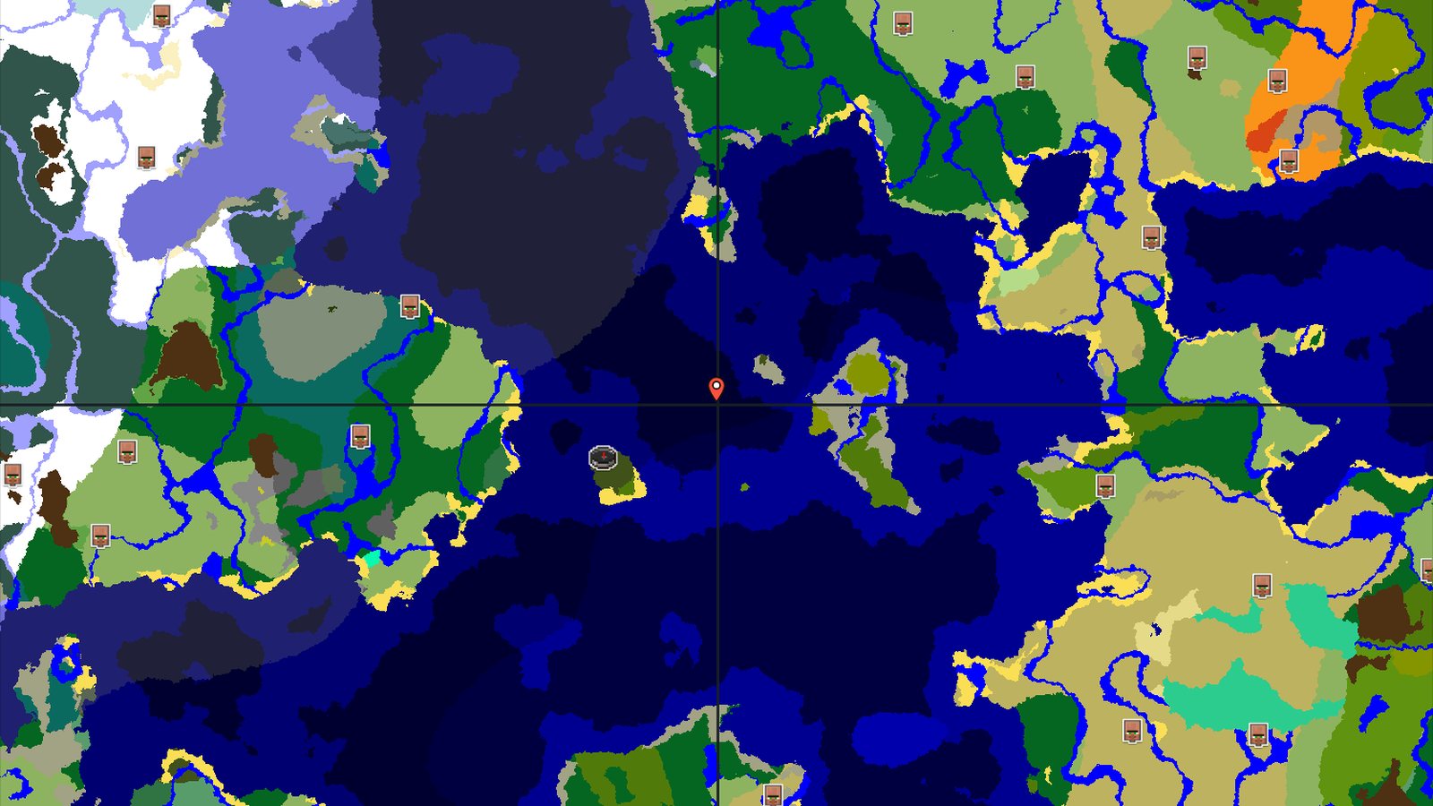 Mansion and Dark Forest Island with Nearby Trial Chambers — Minecraft seed preview