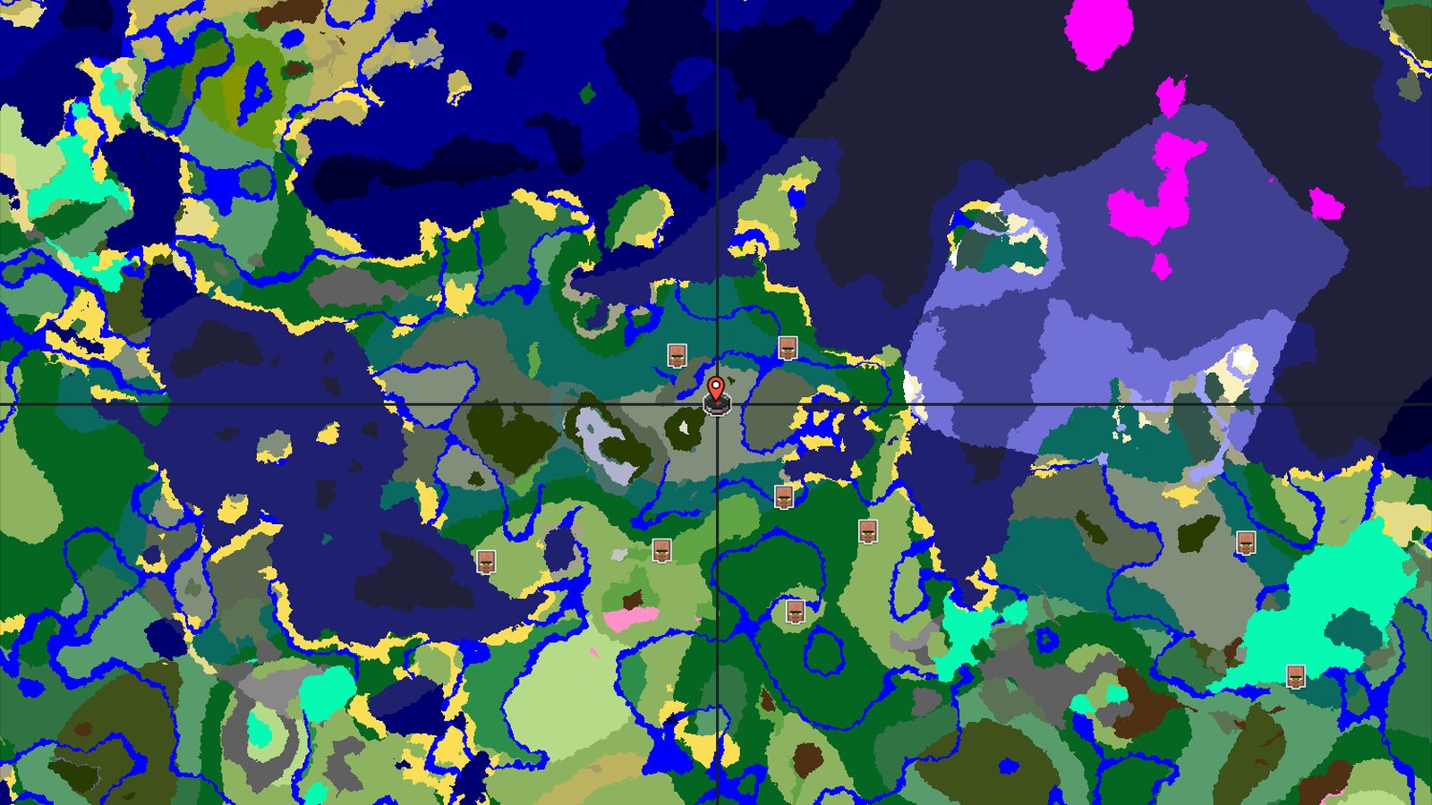Taiga Spawn with Nearby Village and Cold Peaks — Minecraft seed preview