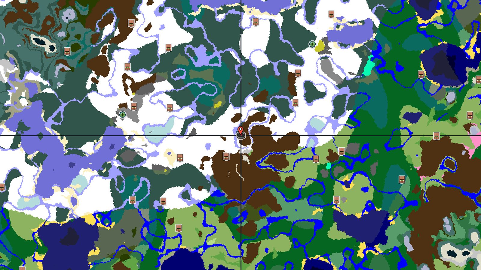 Ancient City Near Spawn in Snowy Peaks — Minecraft seed preview