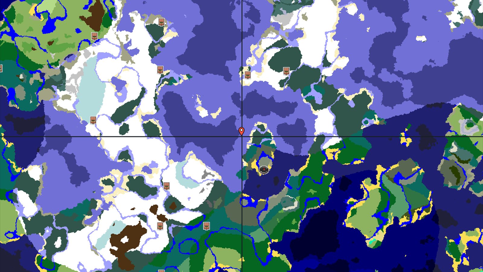 Spawn in a Spruce Taiga with Fast Structure Access — Minecraft seed preview