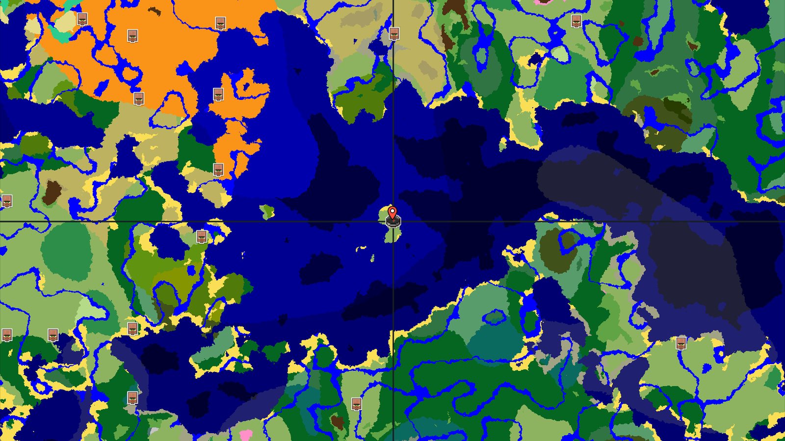 An Island Start with Quick Underground Access — Minecraft seed preview