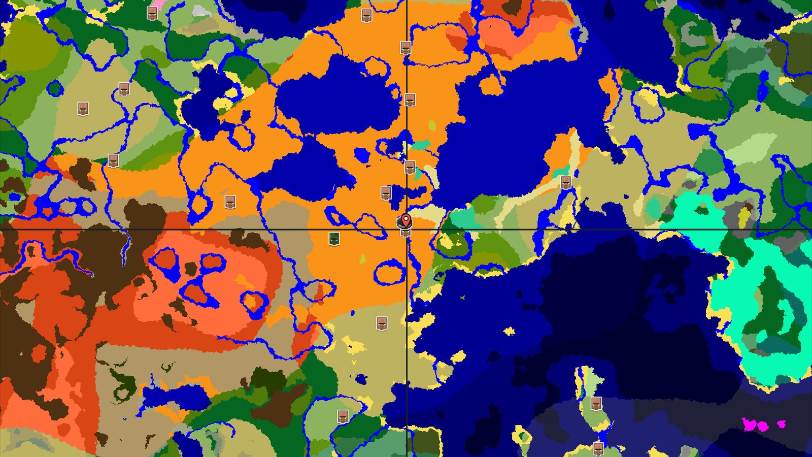 A Desert Start with a Village Nearby — Minecraft seed preview