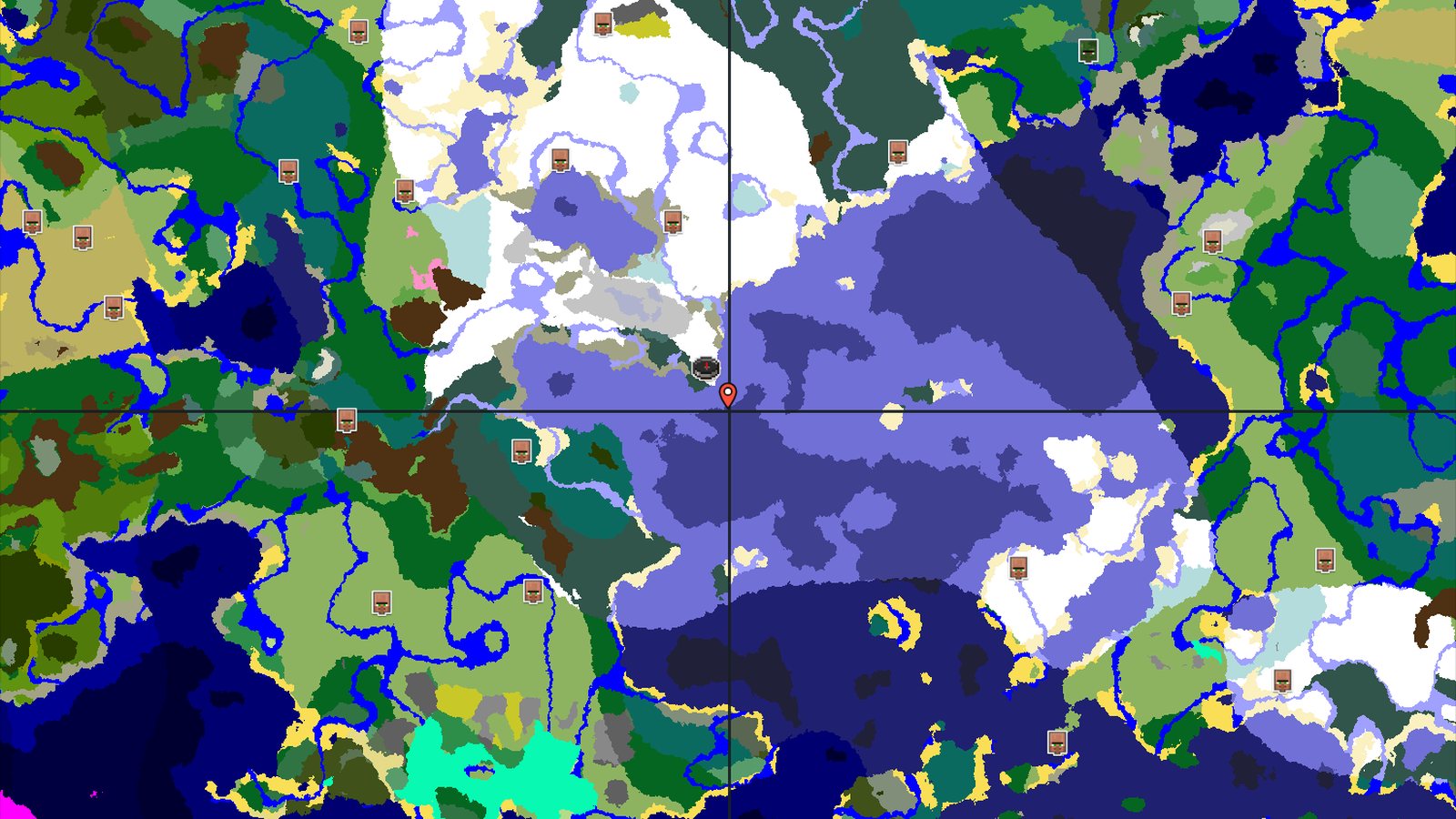 Frozen Ocean and Ice Spikes Near Spawn — Minecraft seed preview